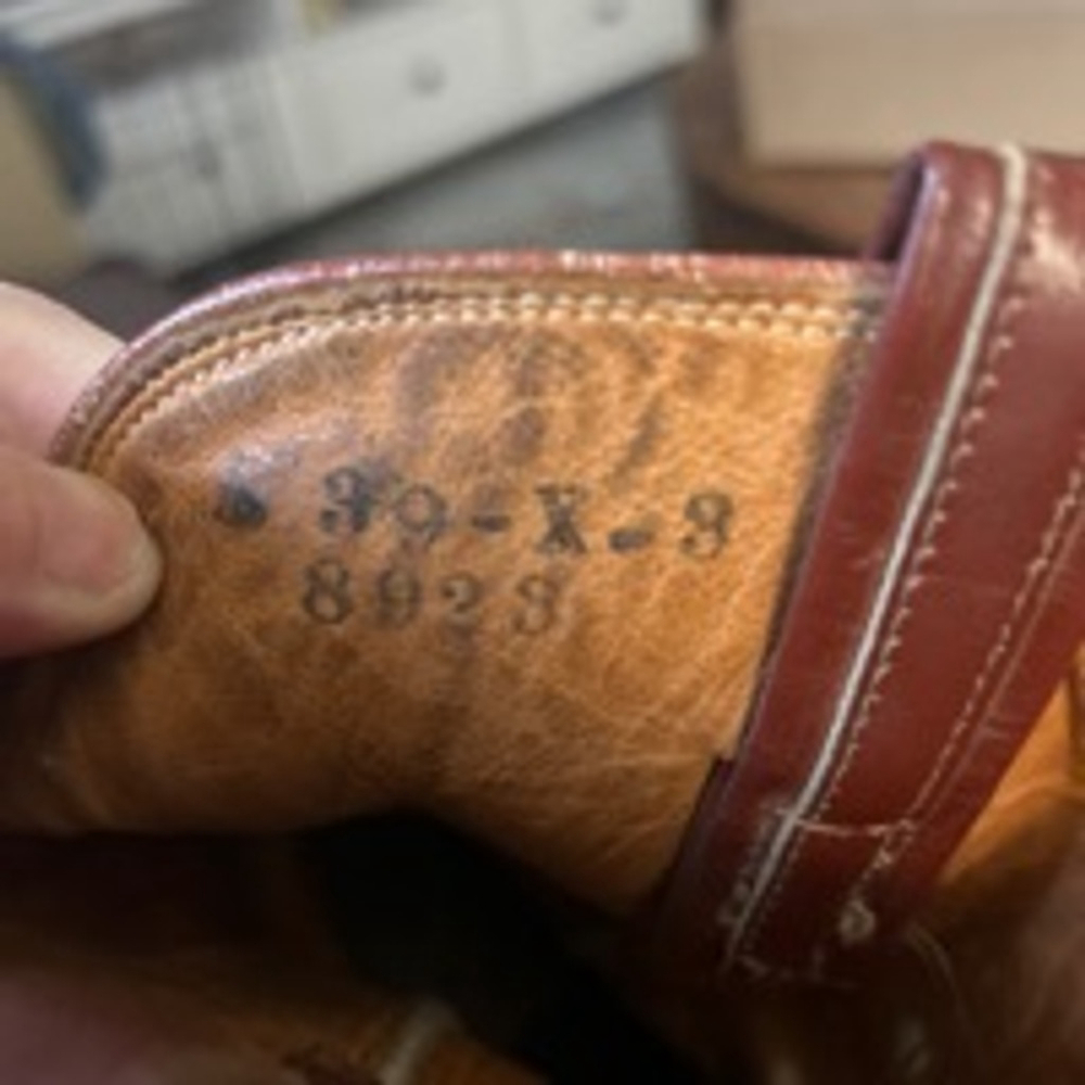 Men's Tony Lama Brown Leather Cowboy Boots Size 8 - Picture 4 of 10